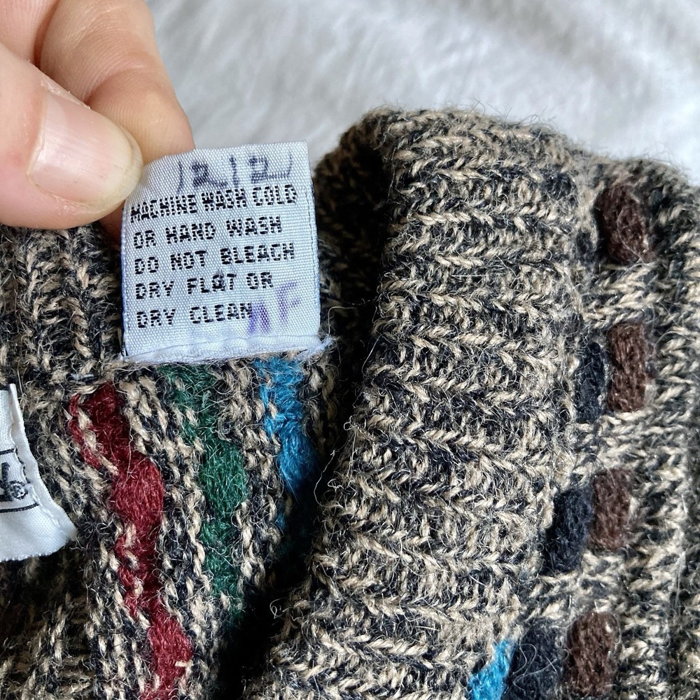 Vtg Members Only Sweater Vest Wool Blend Mens L Eclectic Grandpa Grandpacore EUC - Picture 7 of 10